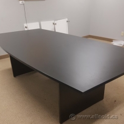 Dark Brown 8' Tapered Boardroom Table
